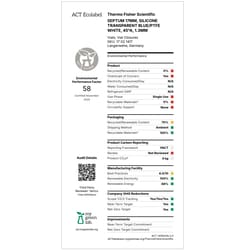 Fisherbrand Septum for Magnetic Universal Precision Thread Cap Blue Transparent, White | Buy Online | Fisher Scientific